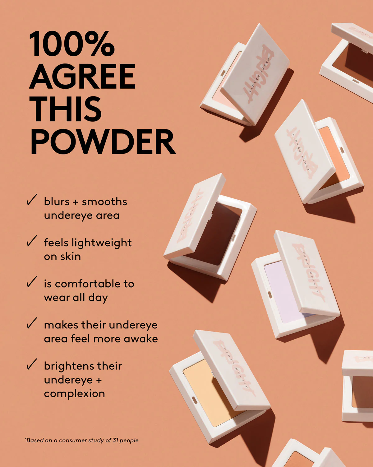 Bright Fix Instant Brightening + Blurring Powder โ Peach - Image 5