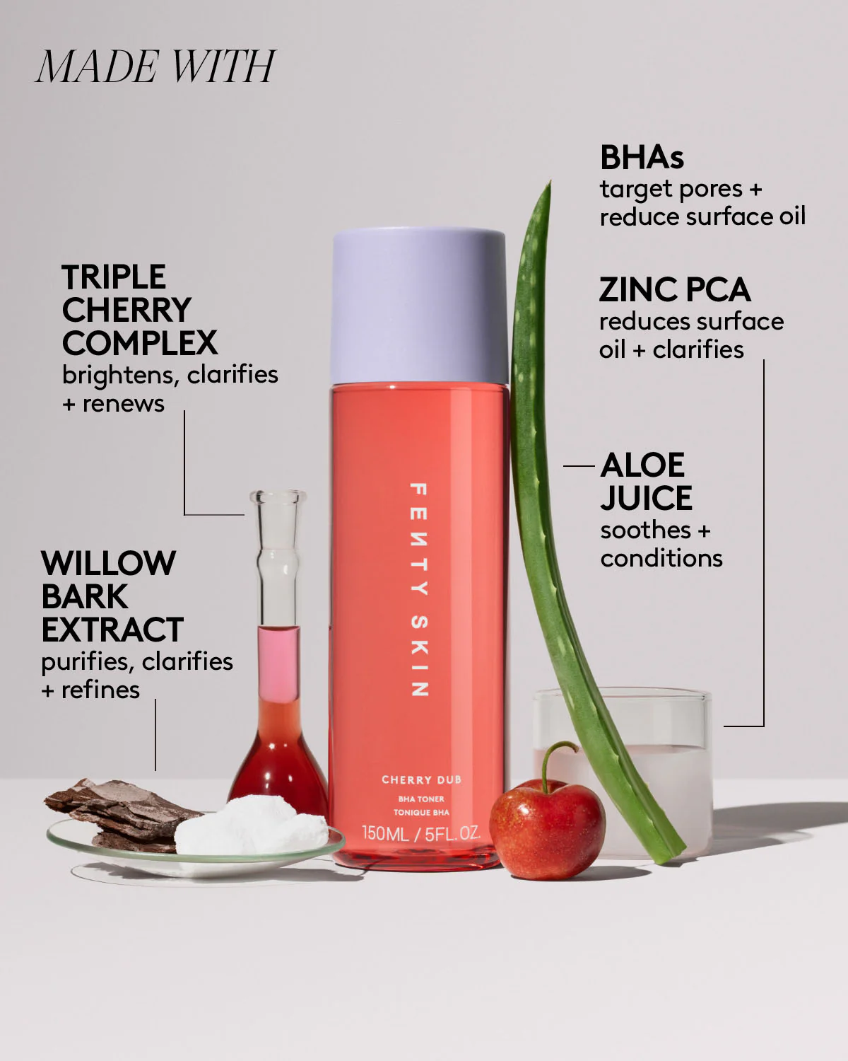 Cherry Dub BHA Toner with Salicylic Acid + Aloe Juice - Image 6