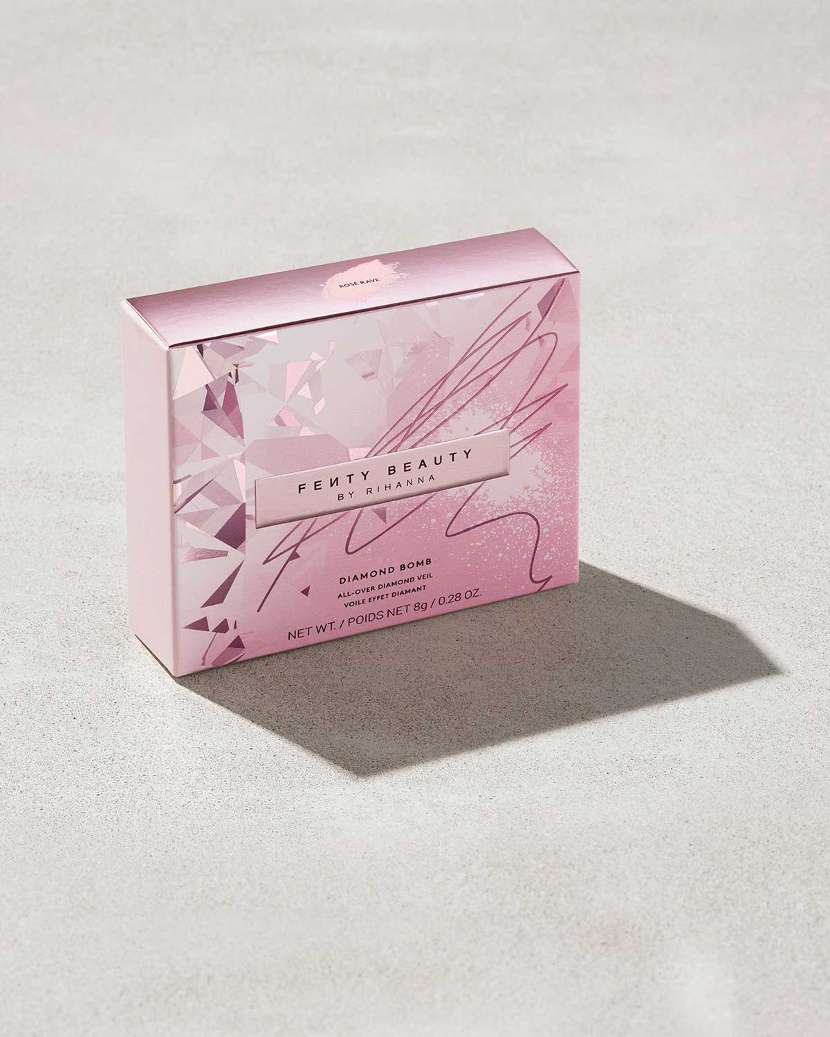 Diamond Bomb All-Over Diamond Veil — Rosé Rave - Image 5
