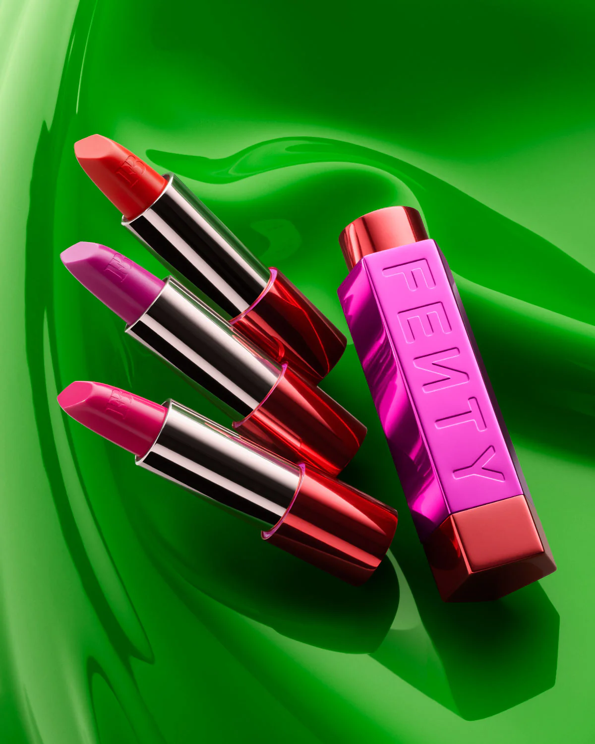 Fenty Icon The Fill Semi-Matte Refillable Lipstick — Miss Candy Venom - Image 3