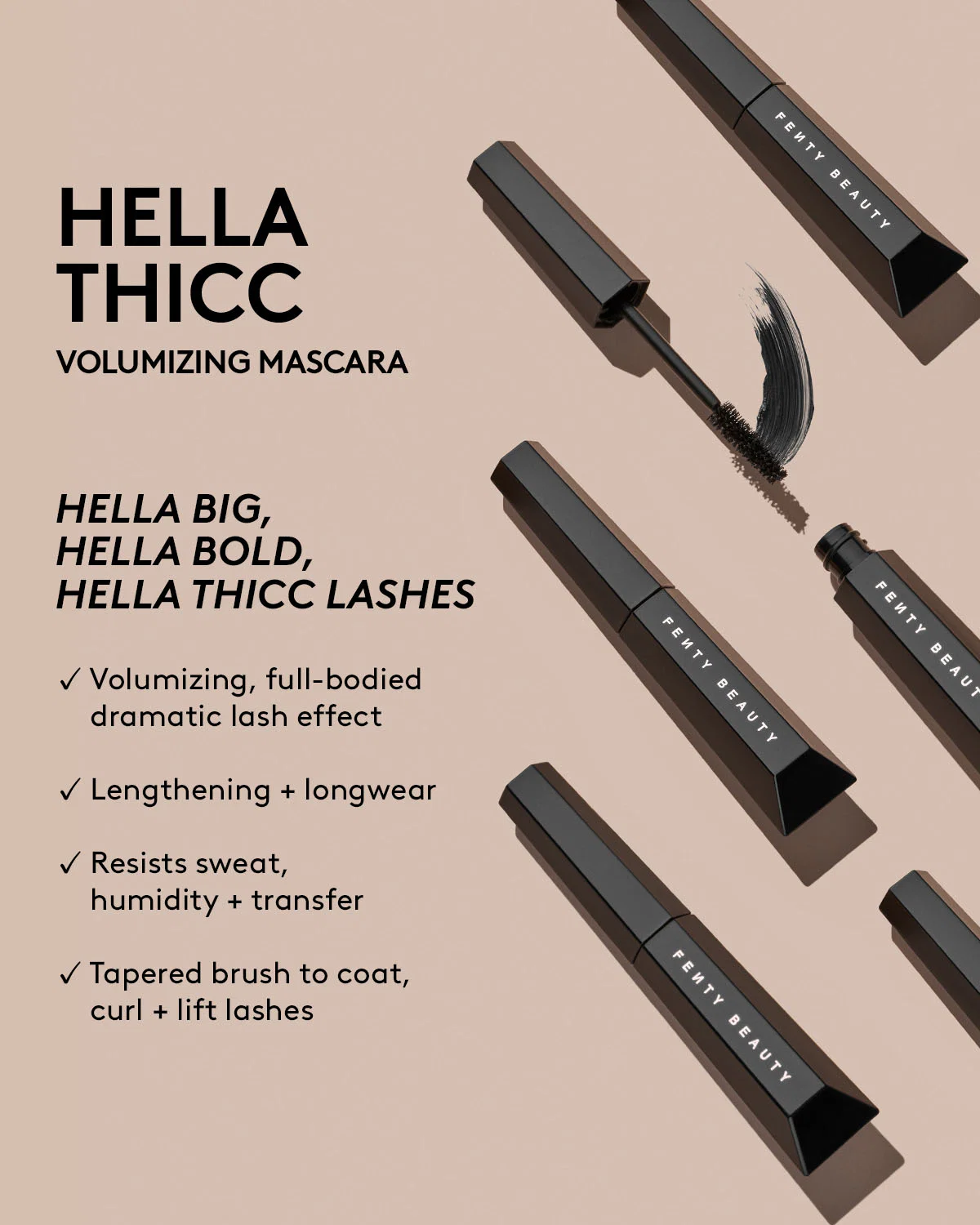 Hella Thicc Volumizing Mascara — Cuz I'm Black - Image 4