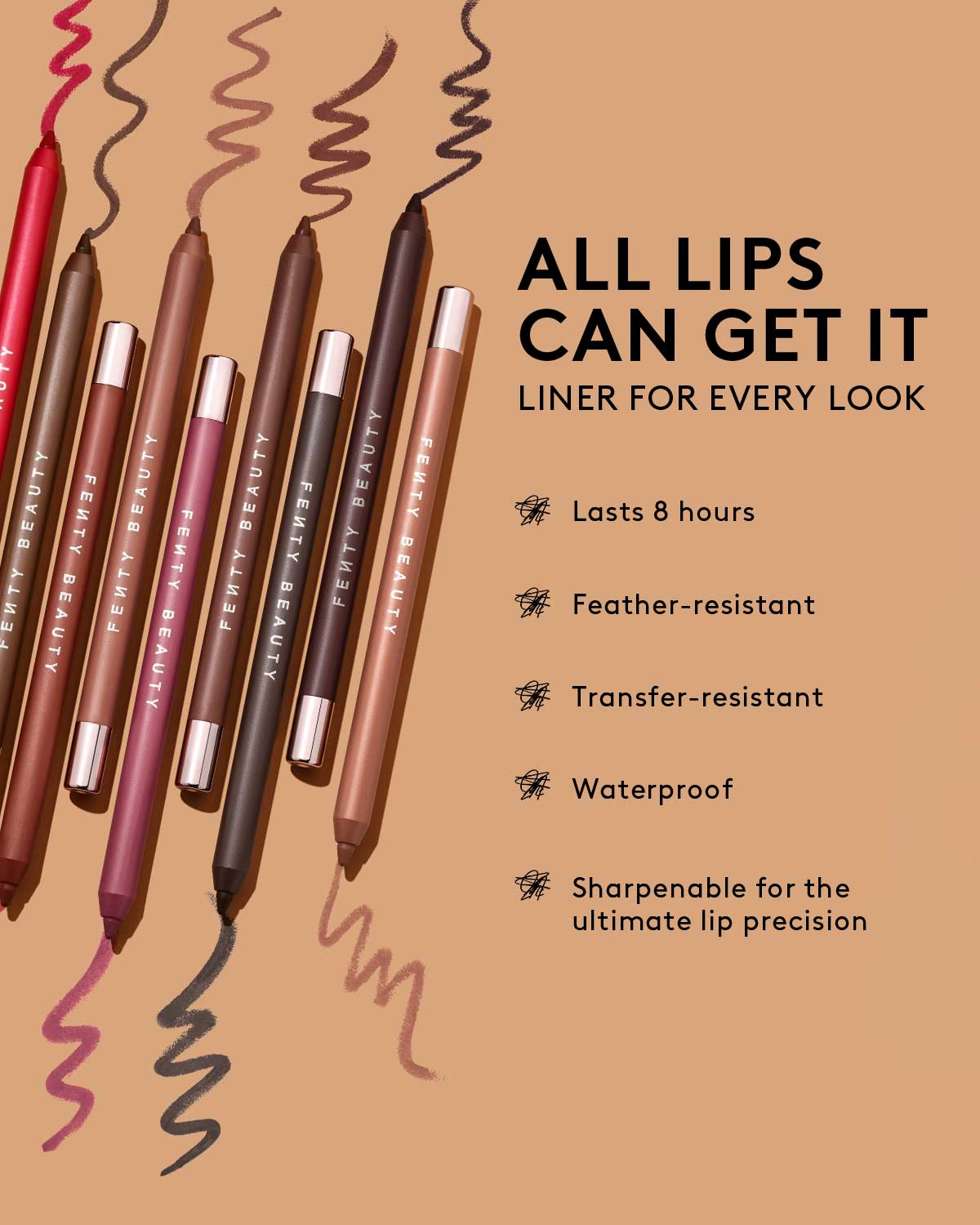 Trace'd Out Longwear Waterproof Pencil Lip Liner—Coal Blooded - Image 5