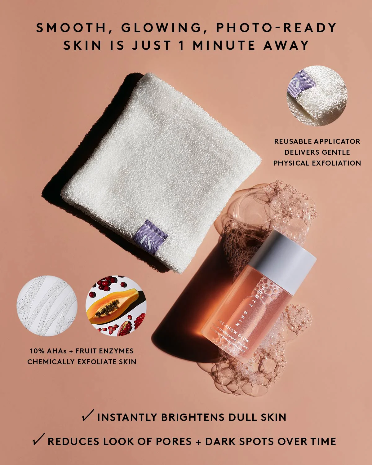 Pre-Show Glow Instant Retexturizing 10% AHA Treatment Refill - Image 4