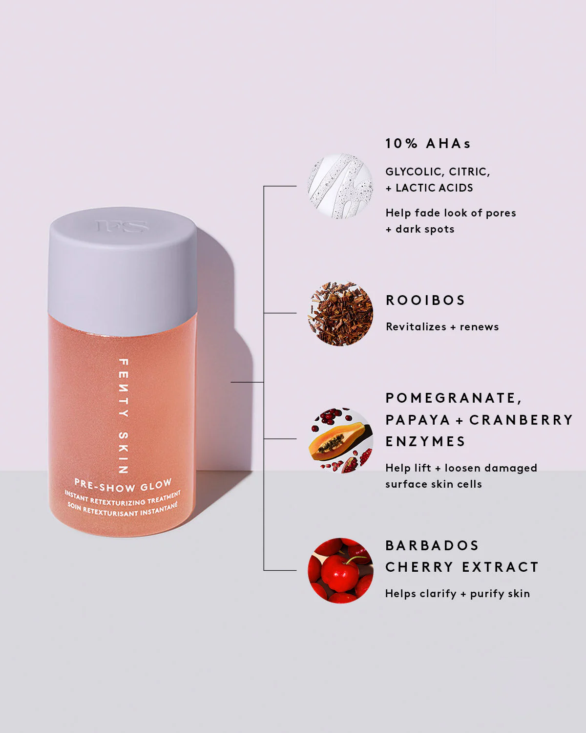 Pre-Show Glow Instant Retexturizing 10% AHA Treatment + Reusable Applicator - Image 4