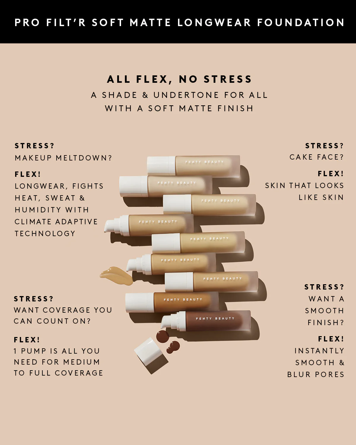 Pro Filt'r Mini Soft Matte Longwear Foundation — #320 - Image 4