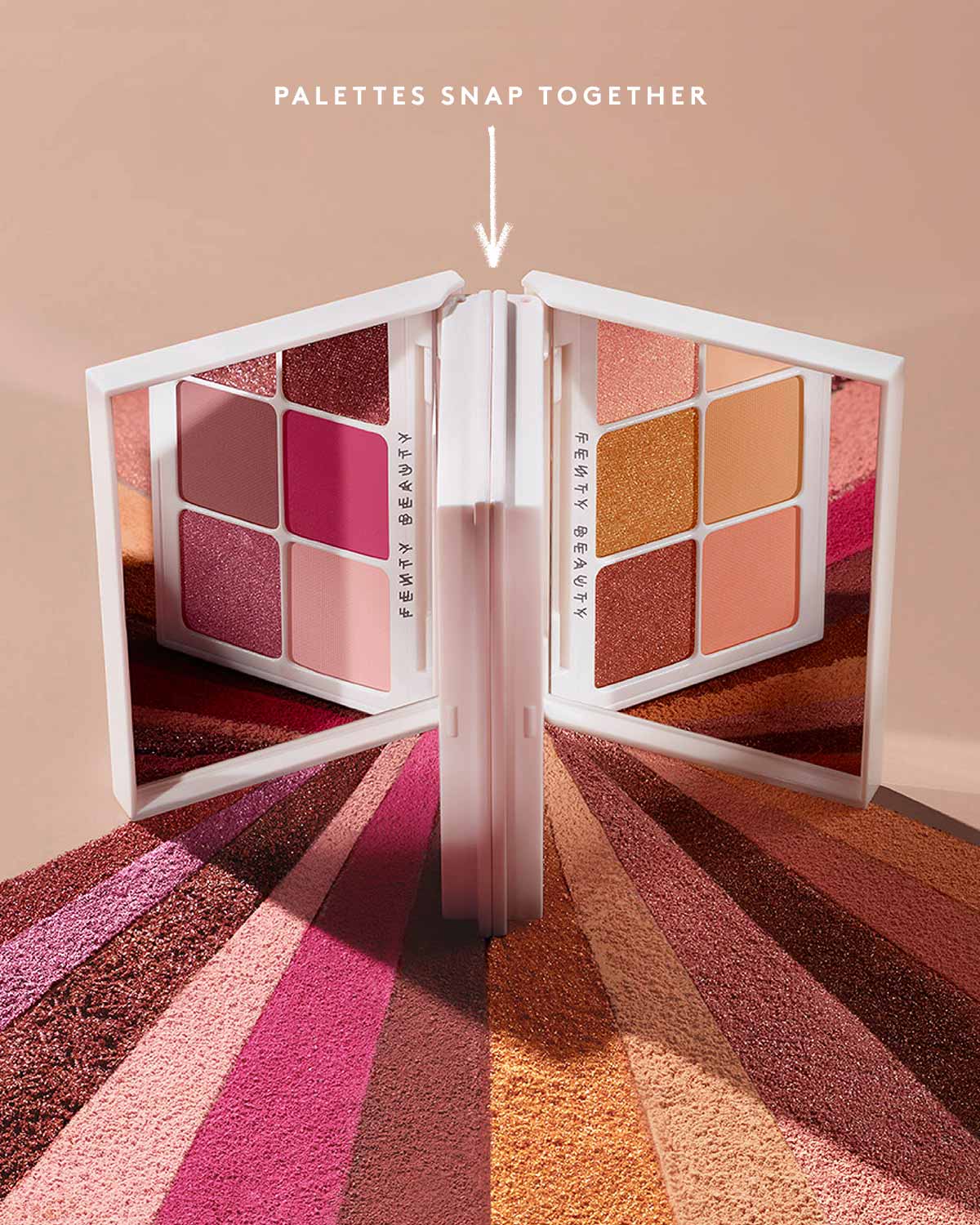 Snap Shadows Mix & Match Eyeshadow Palette — Peach - Image 4